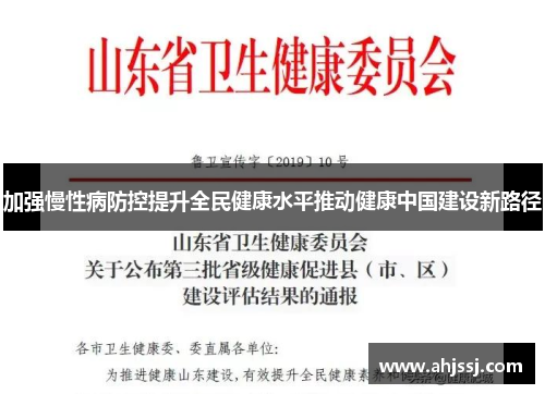 加强慢性病防控提升全民健康水平推动健康中国建设新路径